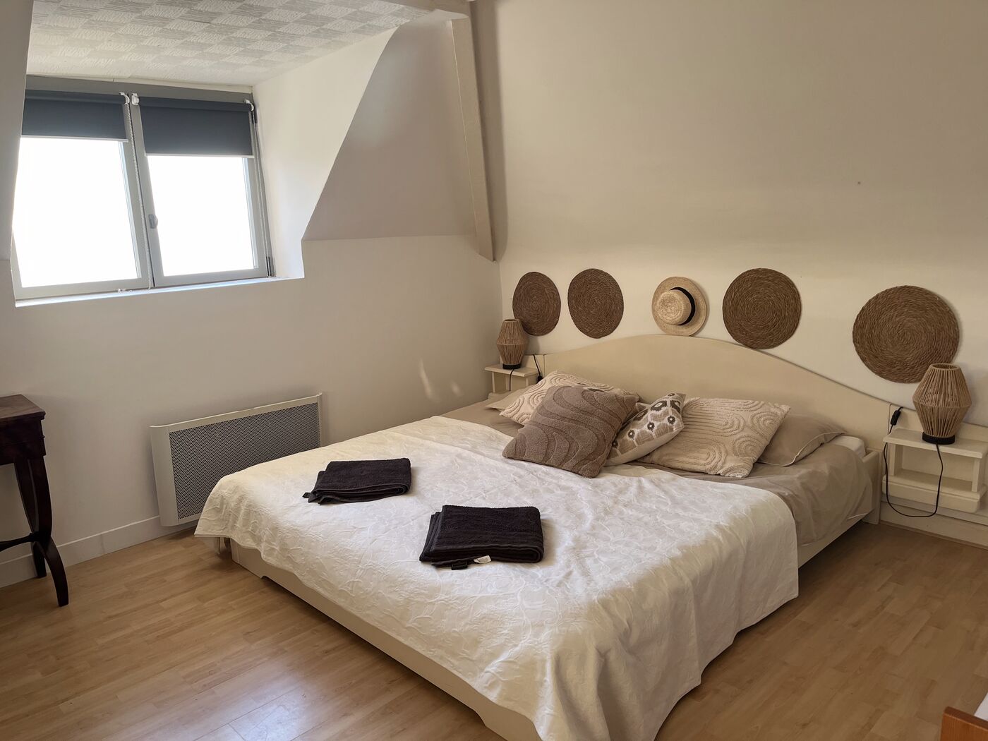Chambre, lit queen size